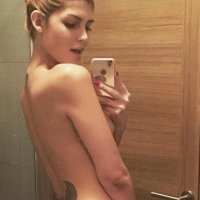 Slender and beautiful Blonde shemale Bella Montiel