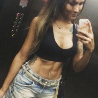 Bruna Linda a pretty and fit shemale fitspo