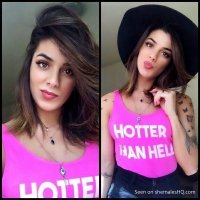 Elegant and slender tgirl Danielly Martins