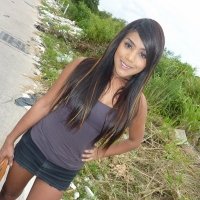 Cute ladyboy showing her dick outdoors young feminine tgirl